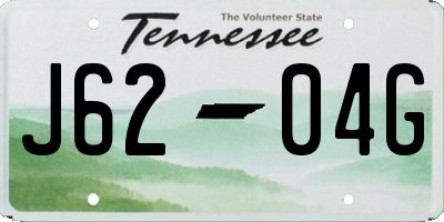 TN license plate J6204G