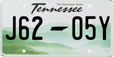 TN license plate J6205Y