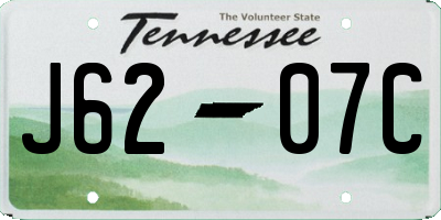 TN license plate J6207C
