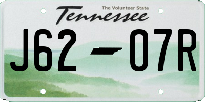 TN license plate J6207R