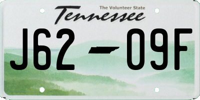 TN license plate J6209F