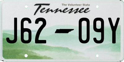 TN license plate J6209Y