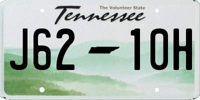 TN license plate J6210H