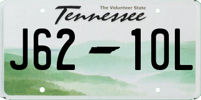 TN license plate J6210L