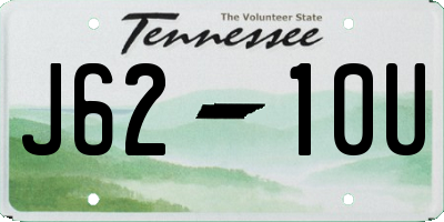 TN license plate J6210U