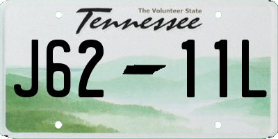 TN license plate J6211L
