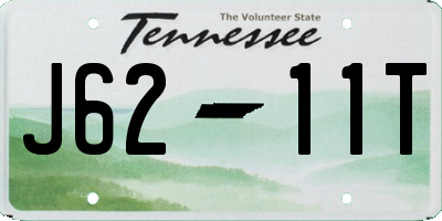 TN license plate J6211T