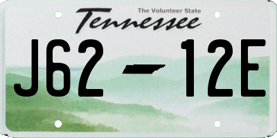 TN license plate J6212E