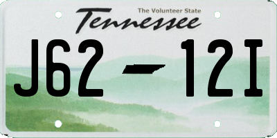 TN license plate J6212I