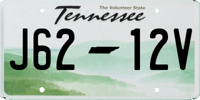 TN license plate J6212V