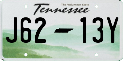 TN license plate J6213Y