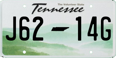 TN license plate J6214G