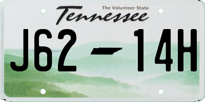 TN license plate J6214H