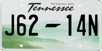 TN license plate J6214N