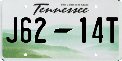 TN license plate J6214T