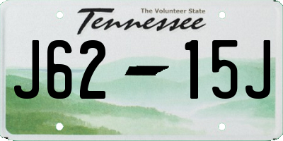 TN license plate J6215J