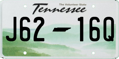 TN license plate J6216Q