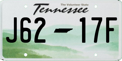 TN license plate J6217F