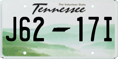 TN license plate J6217I