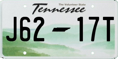 TN license plate J6217T