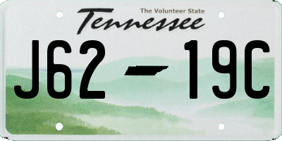 TN license plate J6219C