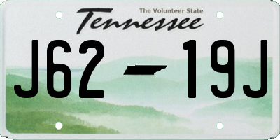 TN license plate J6219J