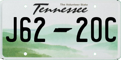 TN license plate J6220C