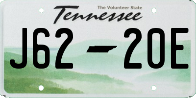 TN license plate J6220E