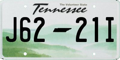 TN license plate J6221I