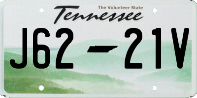 TN license plate J6221V