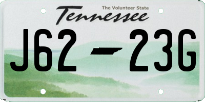 TN license plate J6223G