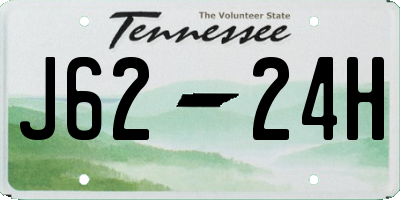 TN license plate J6224H