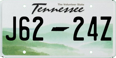 TN license plate J6224Z