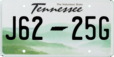 TN license plate J6225G