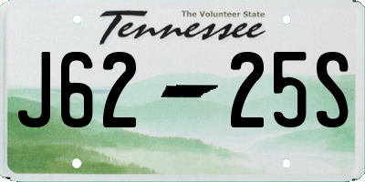 TN license plate J6225S