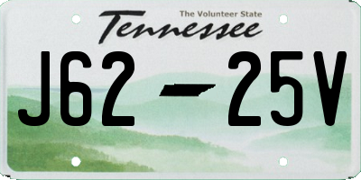 TN license plate J6225V