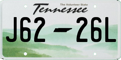 TN license plate J6226L