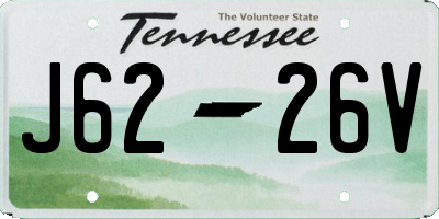 TN license plate J6226V