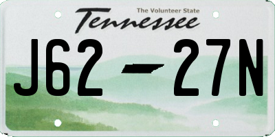 TN license plate J6227N