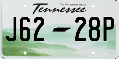 TN license plate J6228P