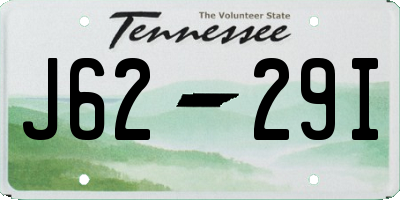 TN license plate J6229I