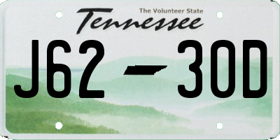 TN license plate J6230D