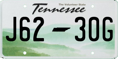 TN license plate J6230G