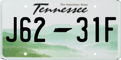 TN license plate J6231F