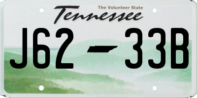 TN license plate J6233B