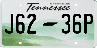 TN license plate J6236P