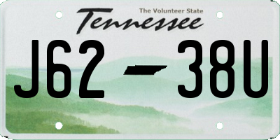 TN license plate J6238U