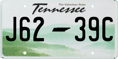 TN license plate J6239C