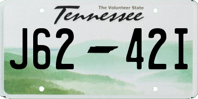 TN license plate J6242I
