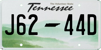 TN license plate J6244D